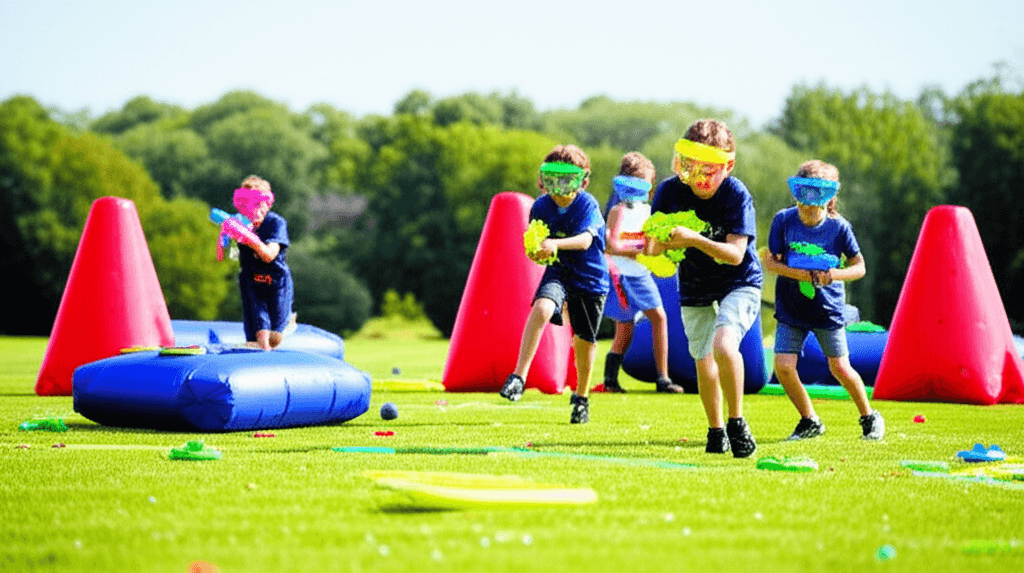 Kids playing Gellyball